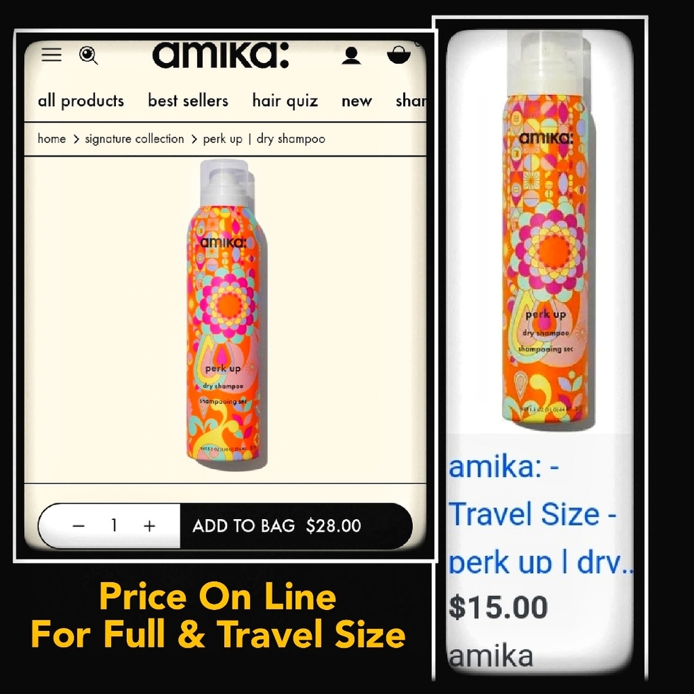 🆕️FIRM💕LAST SET🩷AMIKA PLANET PERK UP DRY SHAMPOO DUO/#1 DRY SHAMPOO/IN BOX - Picture 6 of 17